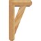 Ekena Millwork Traditional Craftsman Rough Sawn Bracket w/ Offset Brace, Western Red Cedar, 6"W x 16"D x 28"H BKT0604X16X28TRA04RWR - alternate 3